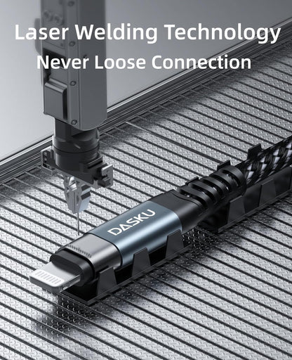 10 Ft Iphone Charger Cord 3Pack Long Mfi Certified Lightning Cable 10 Feet Braided USB Iphone Charging Cord with Apple Iphone 14 13 12 11 Pro Max XS XR X 8 7 6 5 plus Ipad