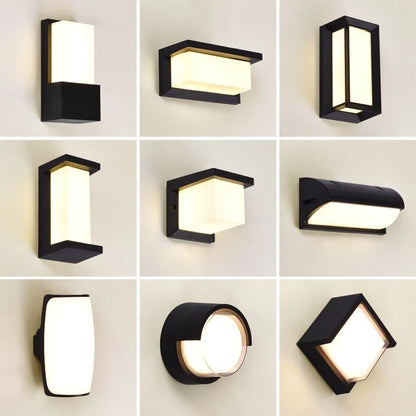 Cross-Border Waterproof Outdoor Wall Lamp Led Aisle Stair Courtyard Door Lamp Indoor Corridor Bedroom Simple Wall Lamp
