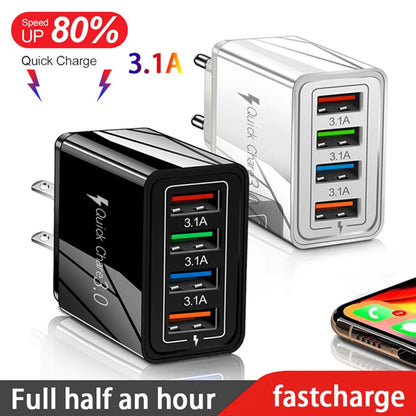 EU/US Plug USB Charger Quick Charge 3.0 for Phone Adapter for Iphone 12 Pro Max Tablet Portable Wall Mobile Charger Fast Charger
