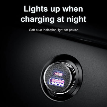 Mini USB Car Charger Quick Charge 3.0 PD Charger Fast Charging USB Type C QC PD 3.0 Mobile Phone Charger for Samsung Galaxy S21